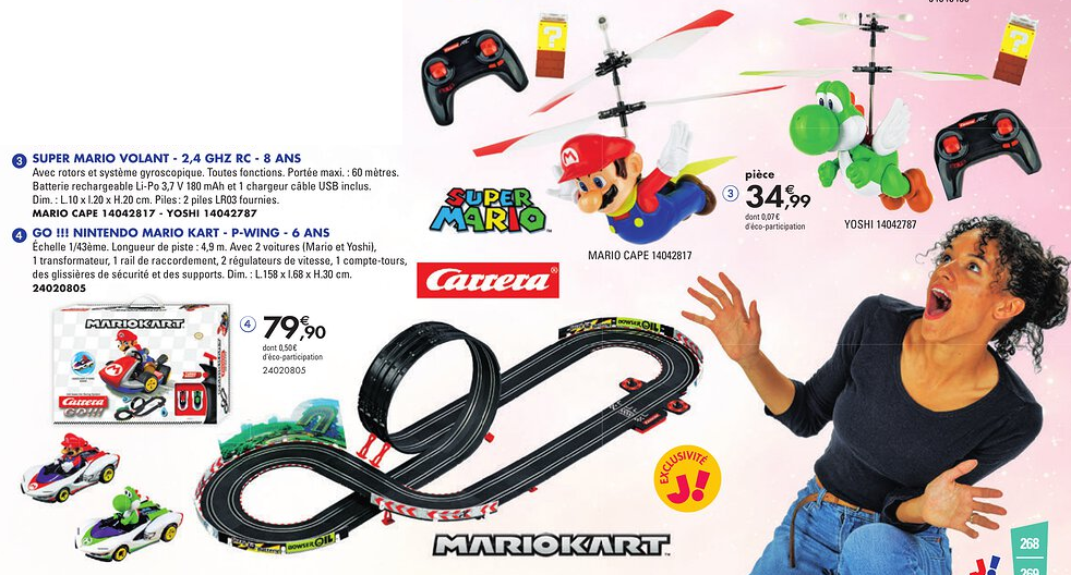 Mario Kart 8-Quad Peach radiocommandé 1/20 ème Carrera : King